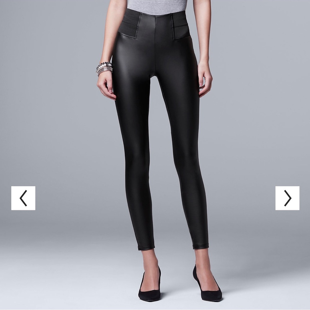 Simply Vera, Vera wang faux leather leggings